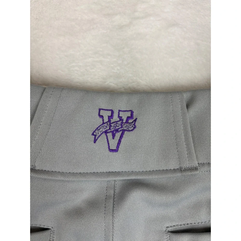 Victory Custom Athletic Mens Baseball Pants Grey 32x18 & 32x19 USA Made Lot of 2